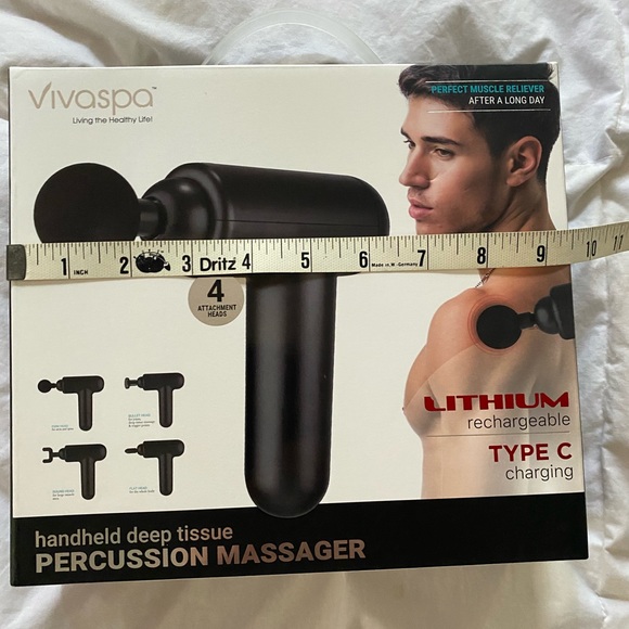 🎉🎉HP🎉🎉NEW Vivaspa Handheld DeepTissue Percussion Massager muscle reliever - Picture 4 of 9
